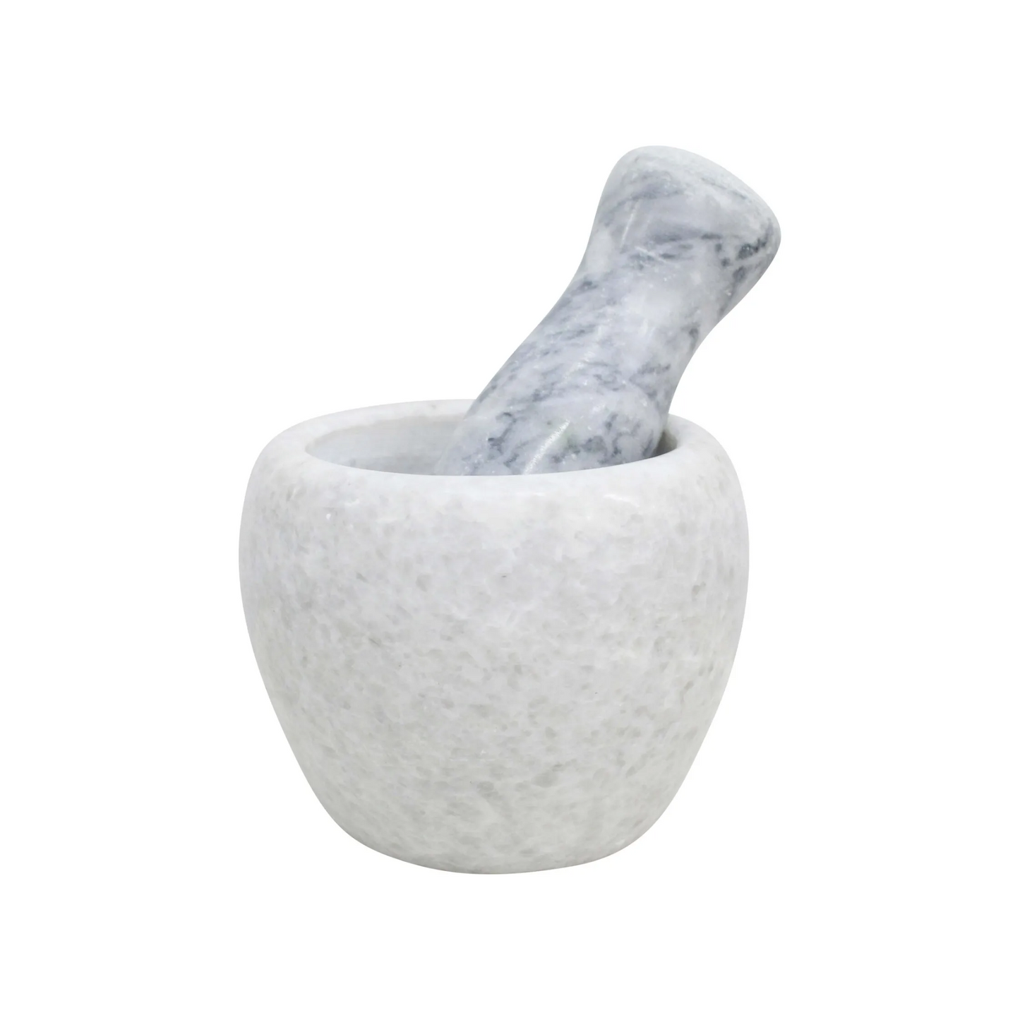 Marble Mortar & Pestle White