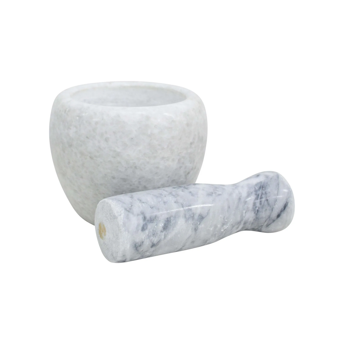 Marble Mortar & Pestle White