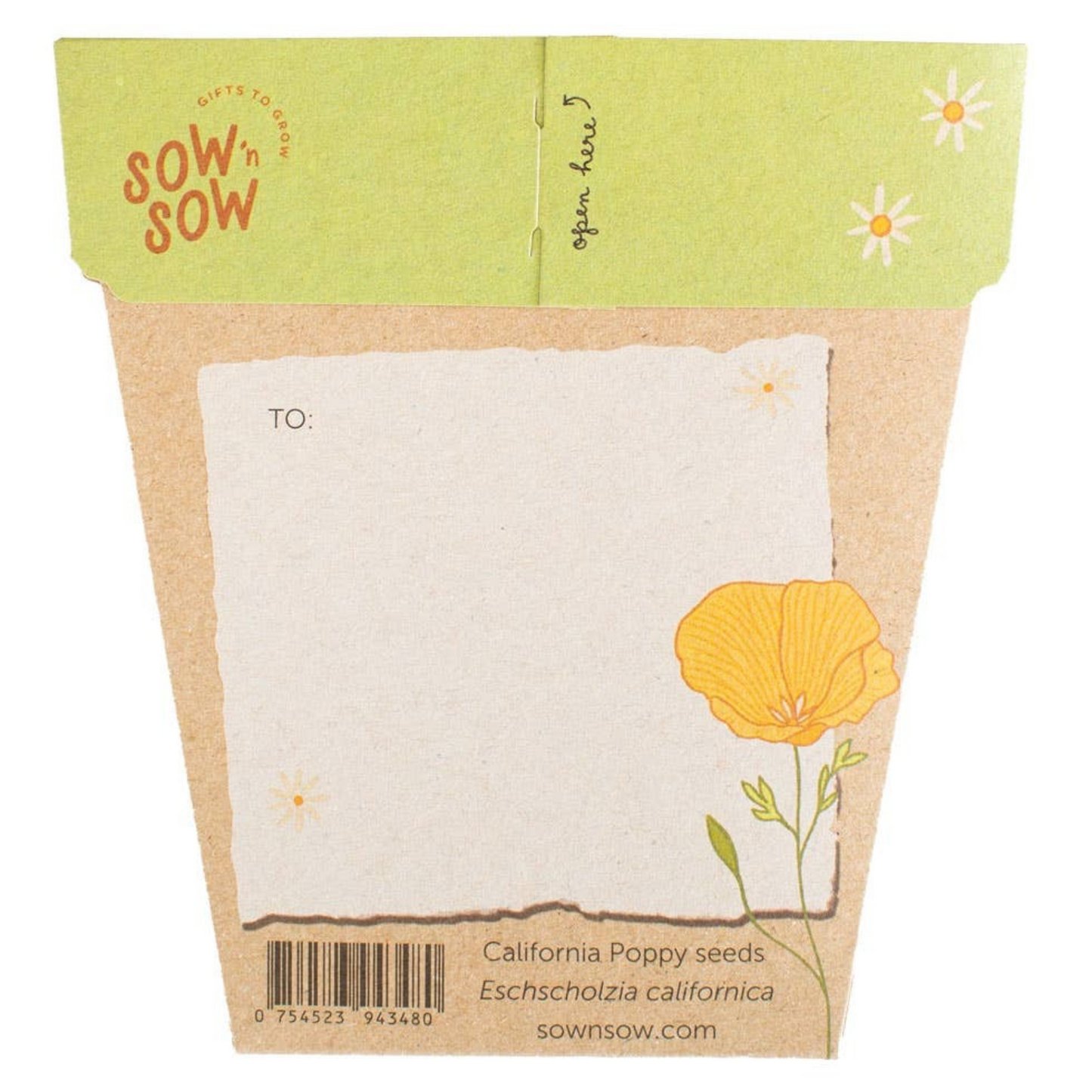 California Poppy Gift of Seeds