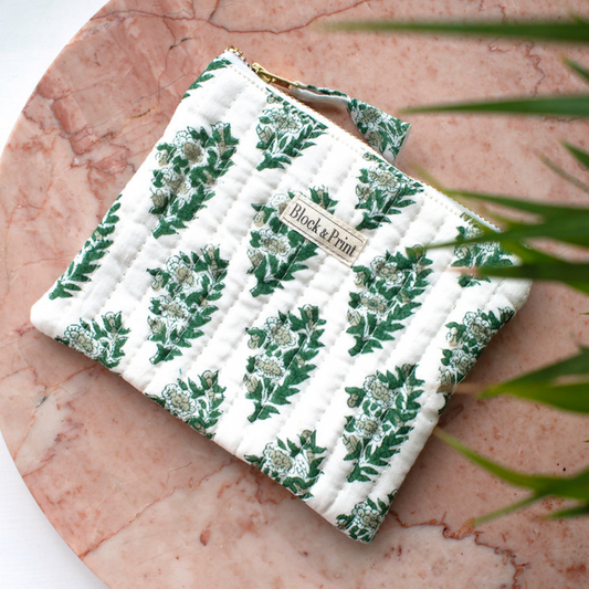 Mini Flat Pouch Pine Dahlia