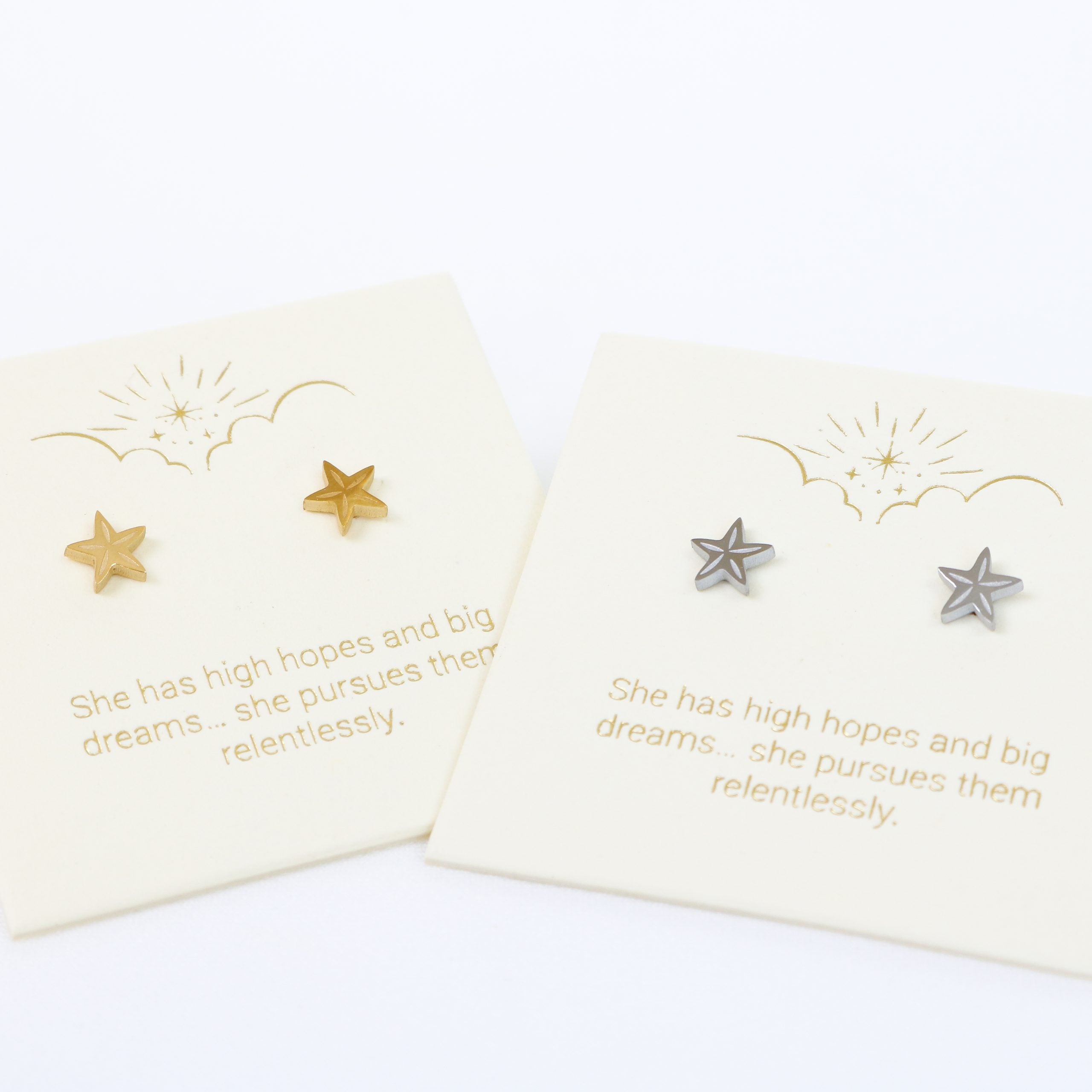 Starfish Earrings Gold