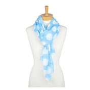 Blue Polka Dot Scarf