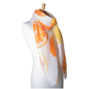 Orange Print Scarf