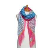 Pink Geometric Shapes Scarf