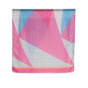 Pink Geometric Shapes Scarf