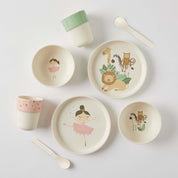 Novelty Bamboo Dinner Set Ballerina