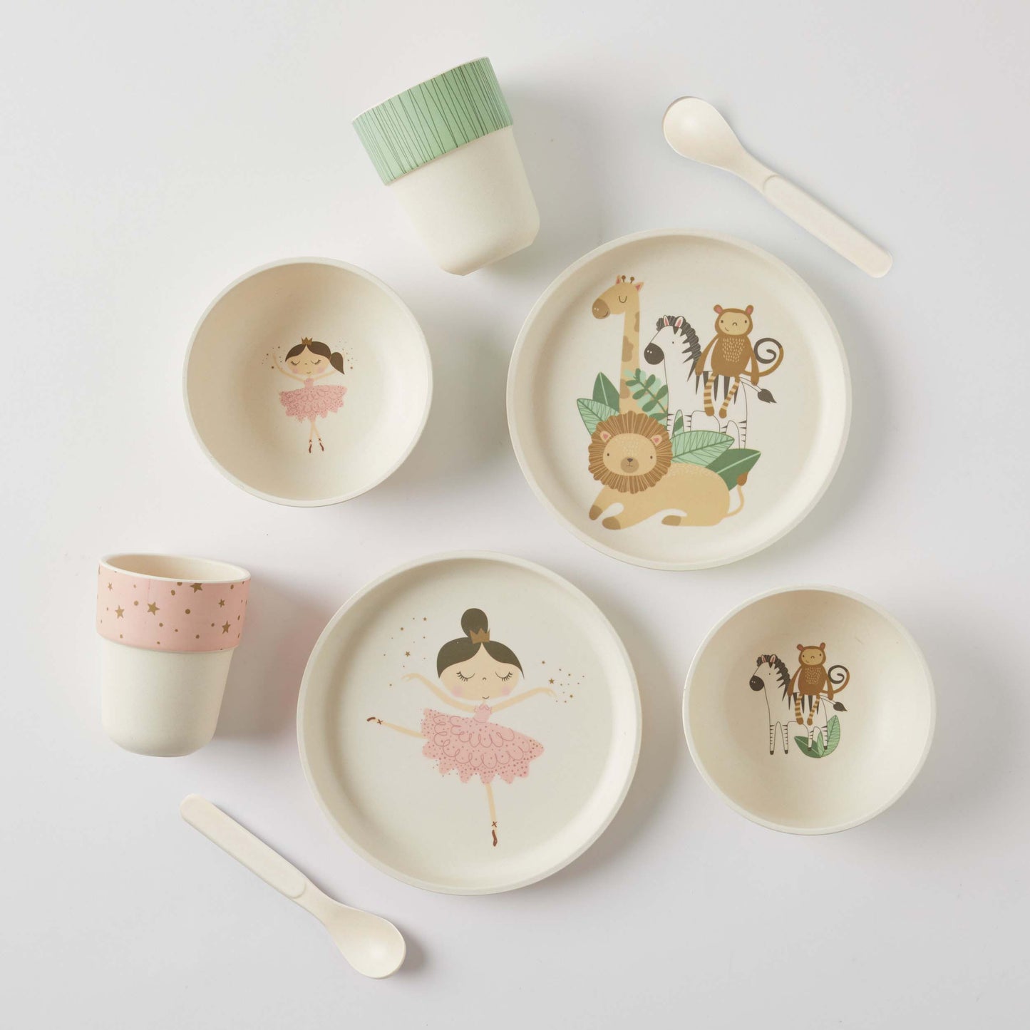 Novelty Bamboo Dinner Set Safari