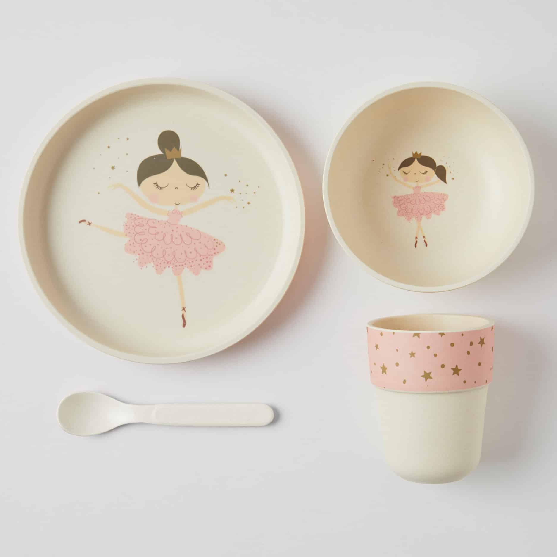 Novelty Bamboo Dinner Set Ballerina