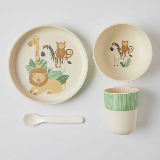 Novelty Bamboo Dinner Set Safari