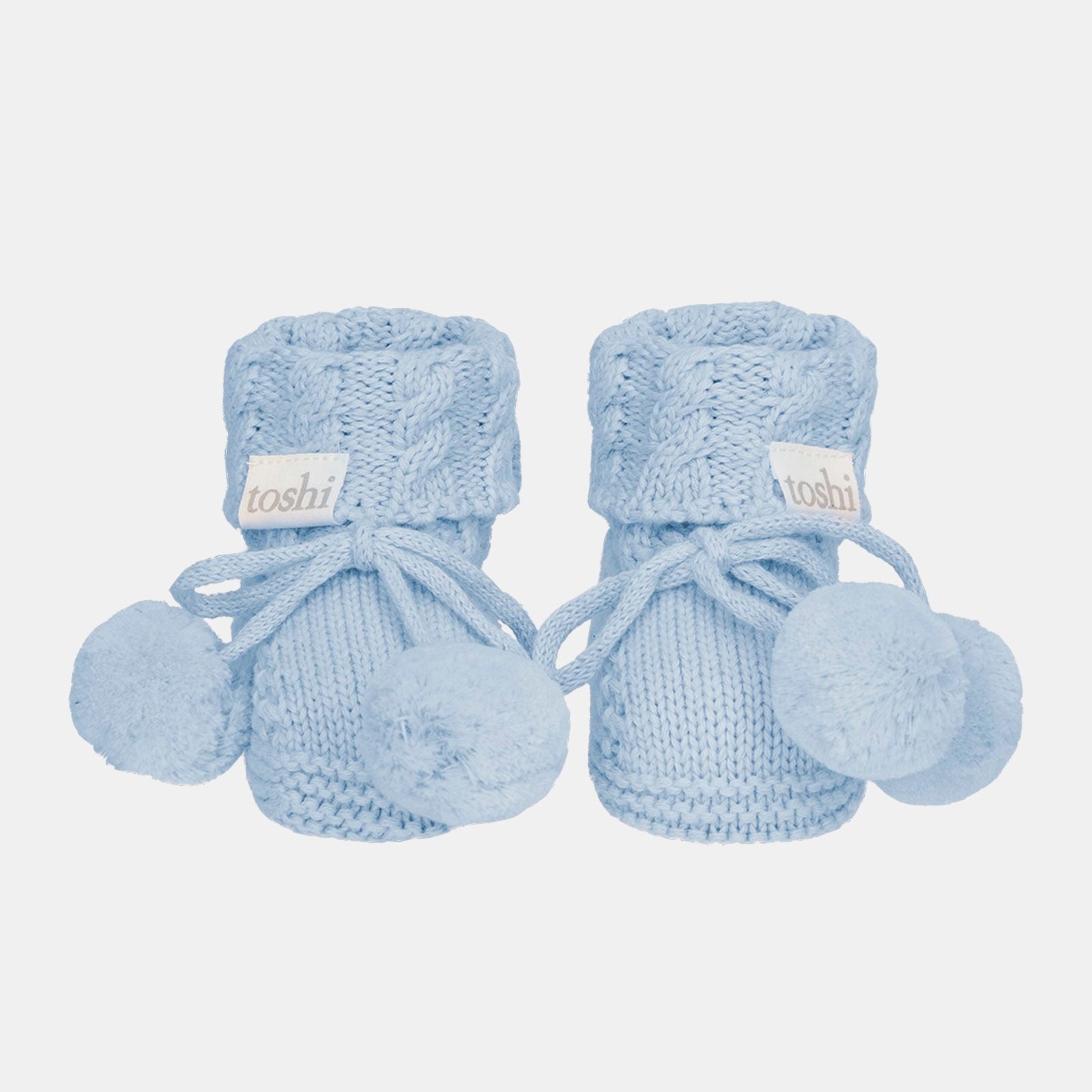Organic Booties Yummy Bluebell