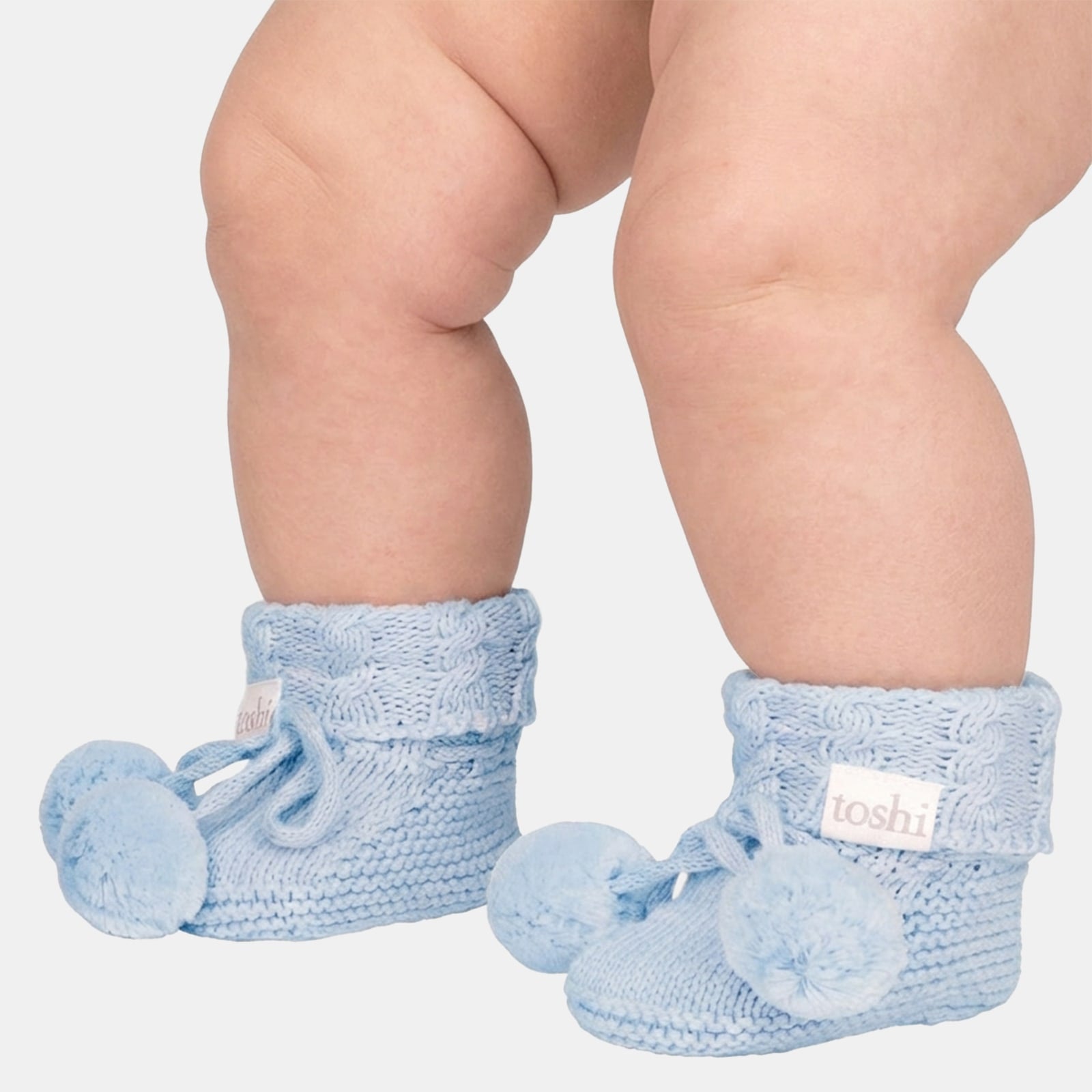 Organic Booties Yummy Bluebell