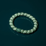 KKNEKKI Original Hair Tie Stripe Mint Pistachio Glitter