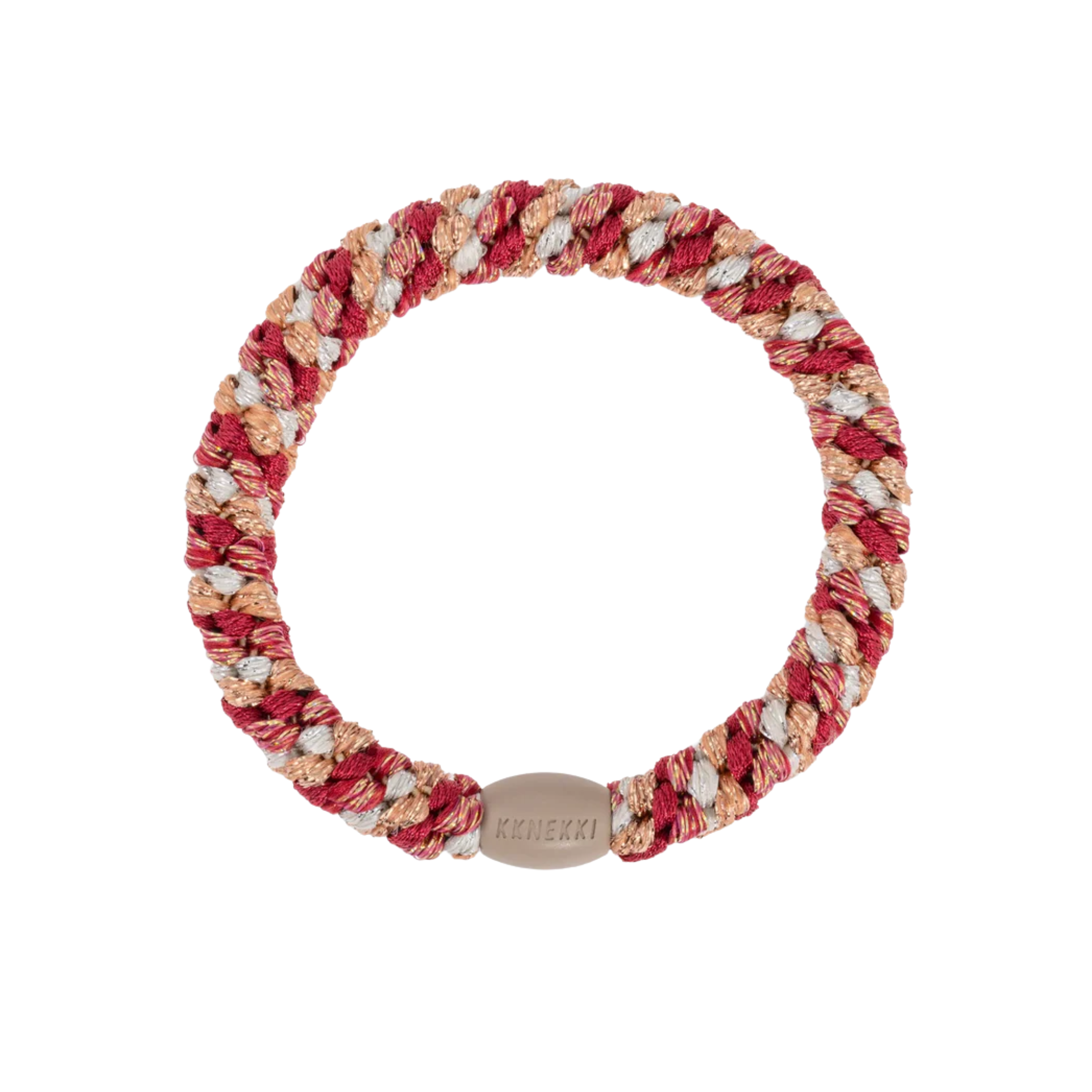KKNEKKI Original Hair Tie Mix Raspberry Ivory Glitter