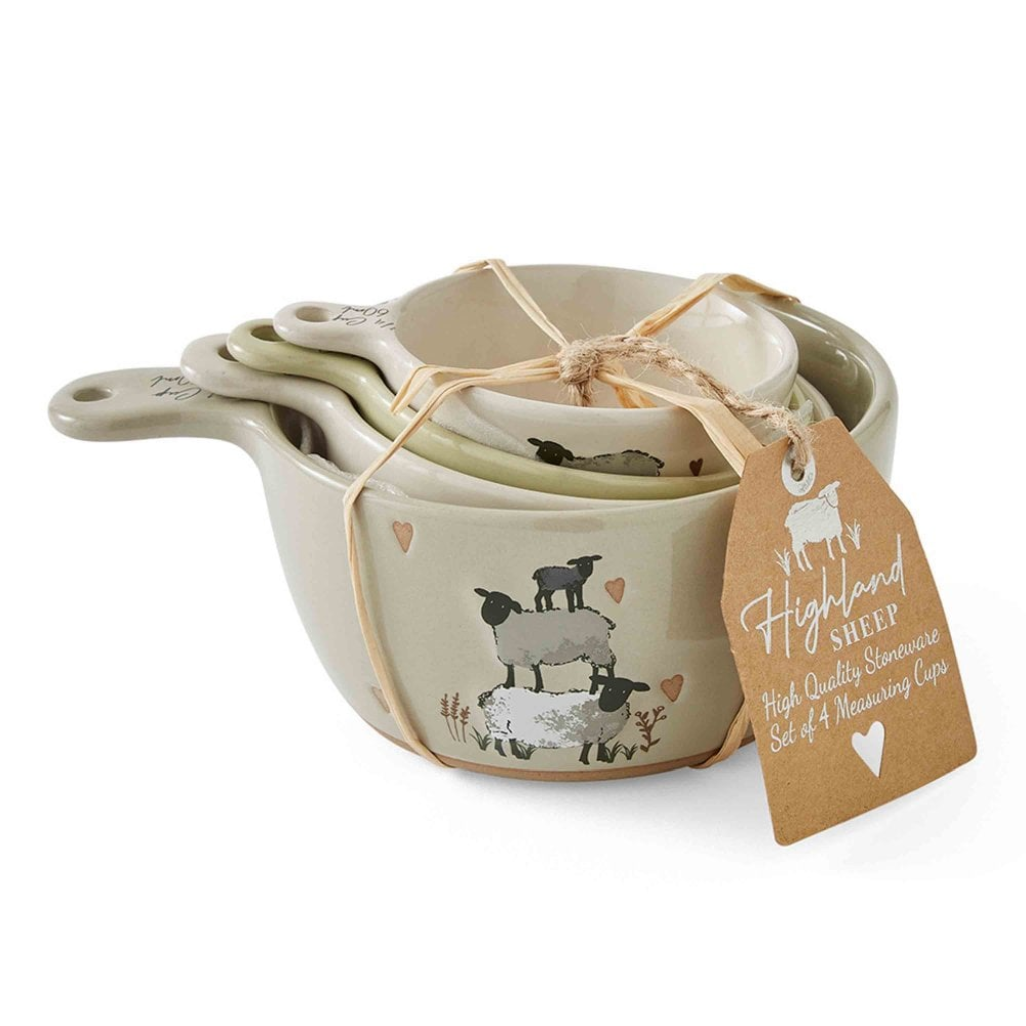 Set of 4 Measuring Cups Highland Sheep