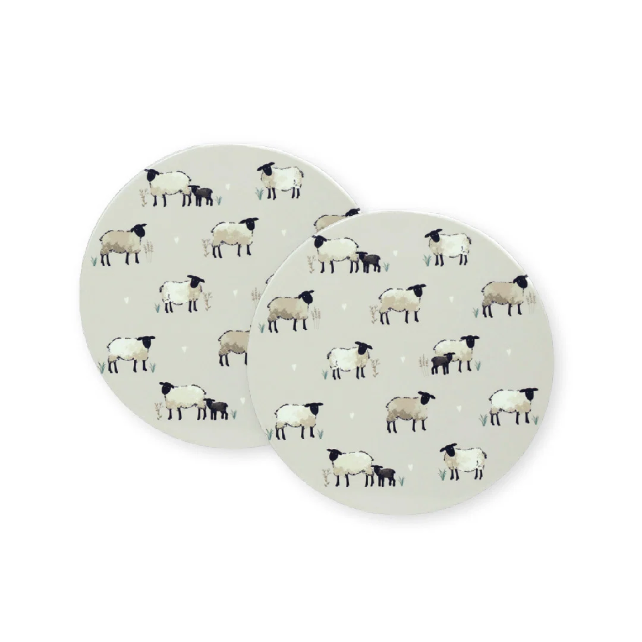 Set Of 2 Trivets Highland Sheep