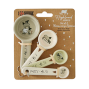 Set of 4 Measuring Spoons Highland Sheep