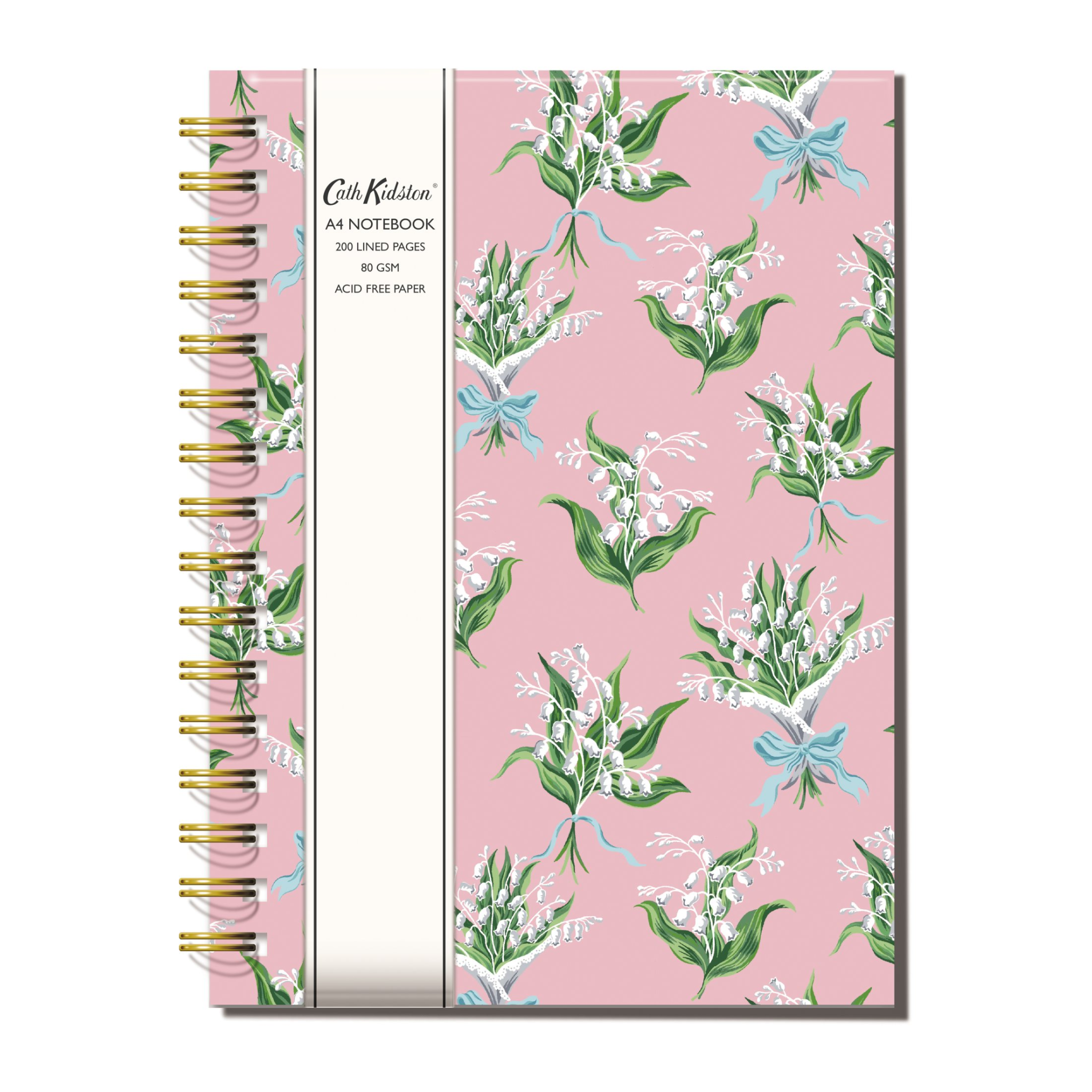 A4 Wired Notebook Lily of the Valley