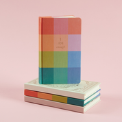 Bookcloth Journal Rainbow Check