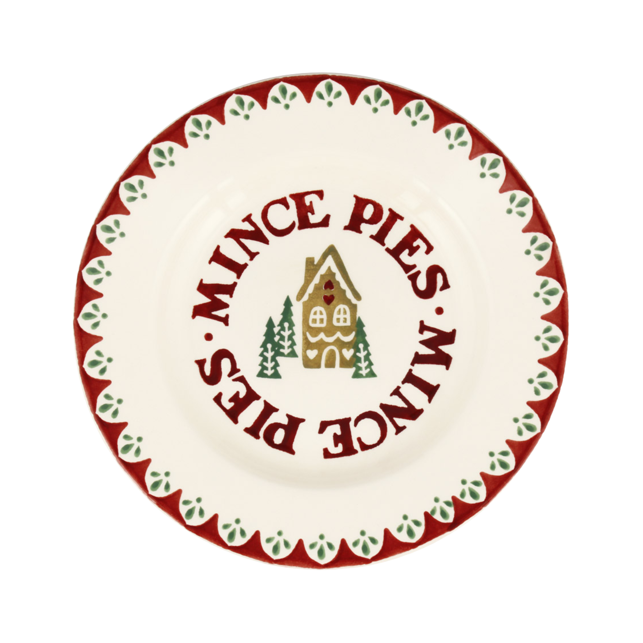 Gingerbread House Mince Pies Medium Dinner Plate (8 1/2″)