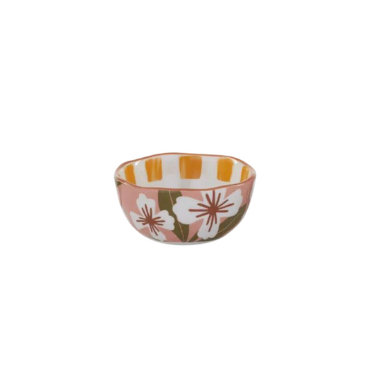 Lulu Ceramic Bowl Pink & Yellow