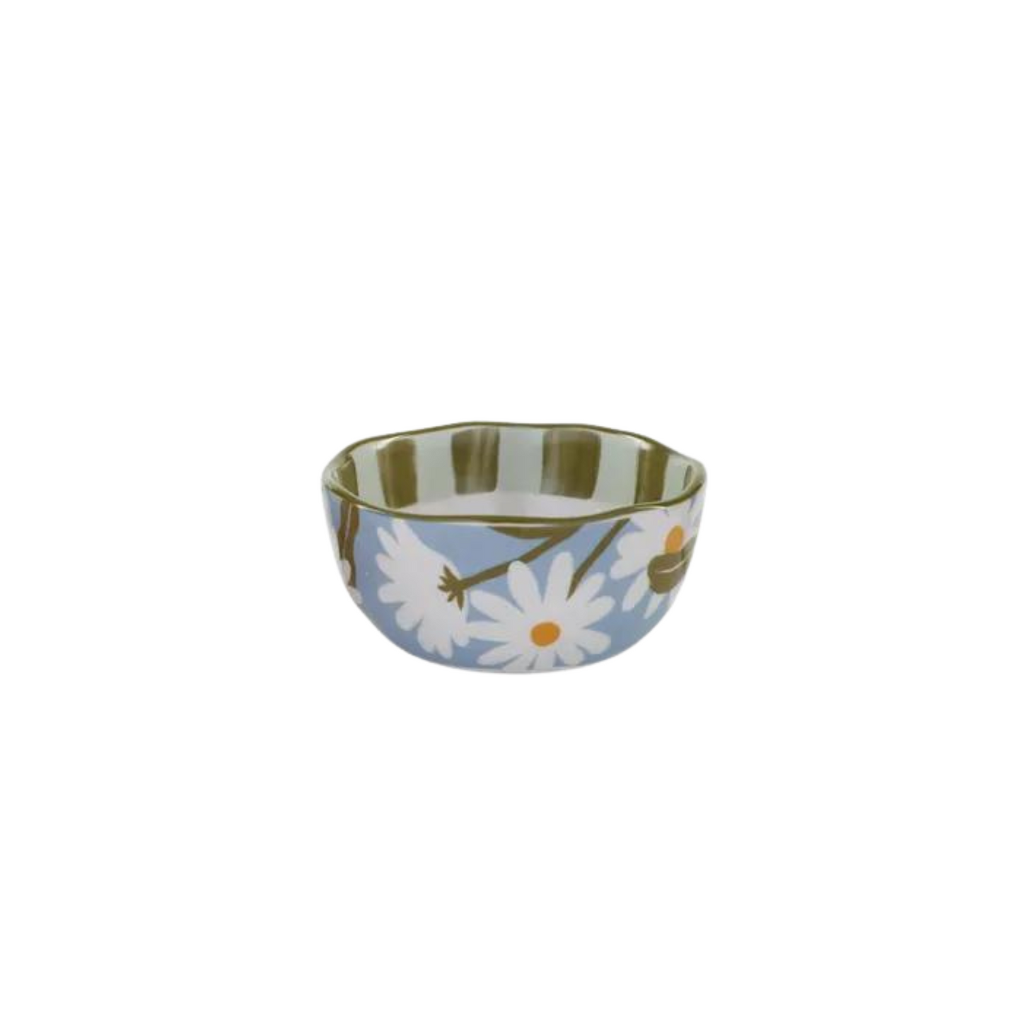 Lulu Ceramic Bowl Blue & Green