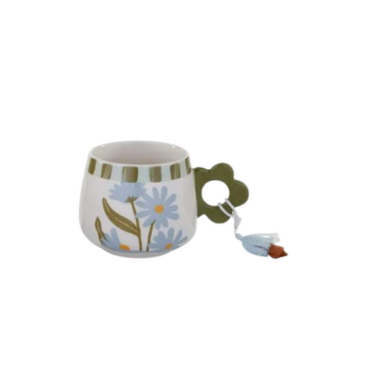 Lulu Ceramic Mug Blue & Green