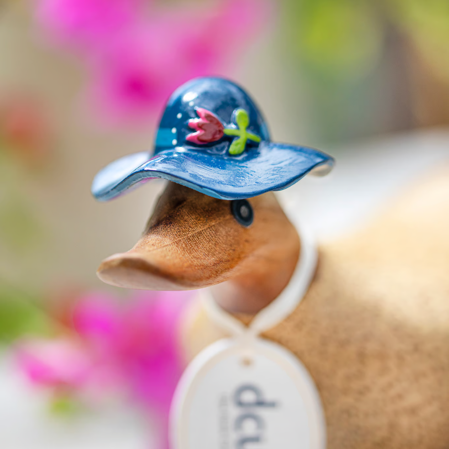 Floral Hat & Boots Duckling Blue Small