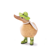 Floral Hat & Boots Ducky Green