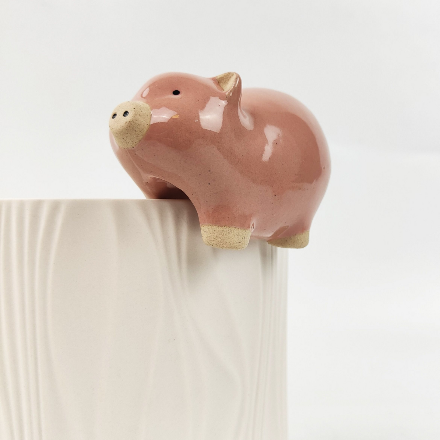 Pig Pot Sitter Pink