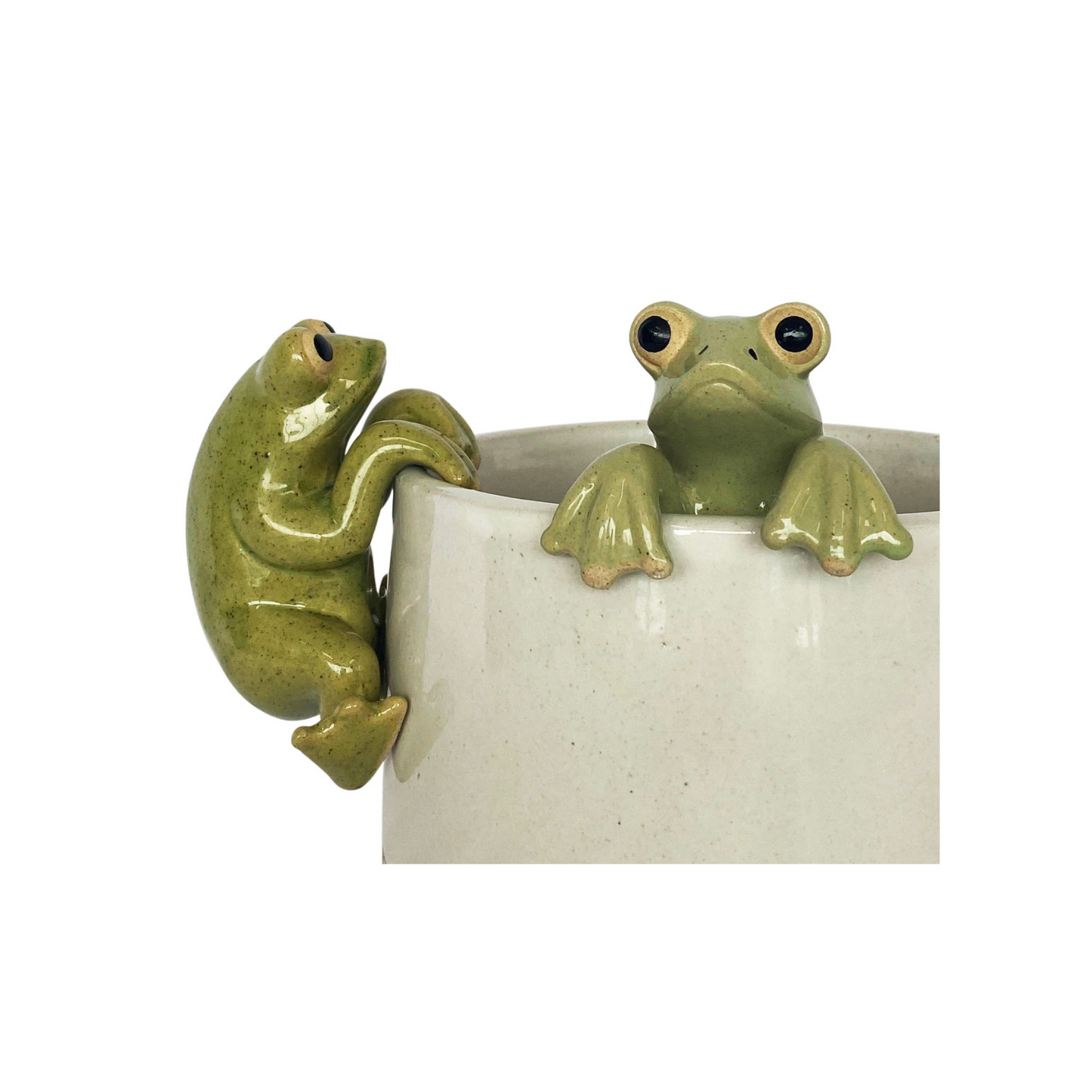 Frog Pot Sitter Green