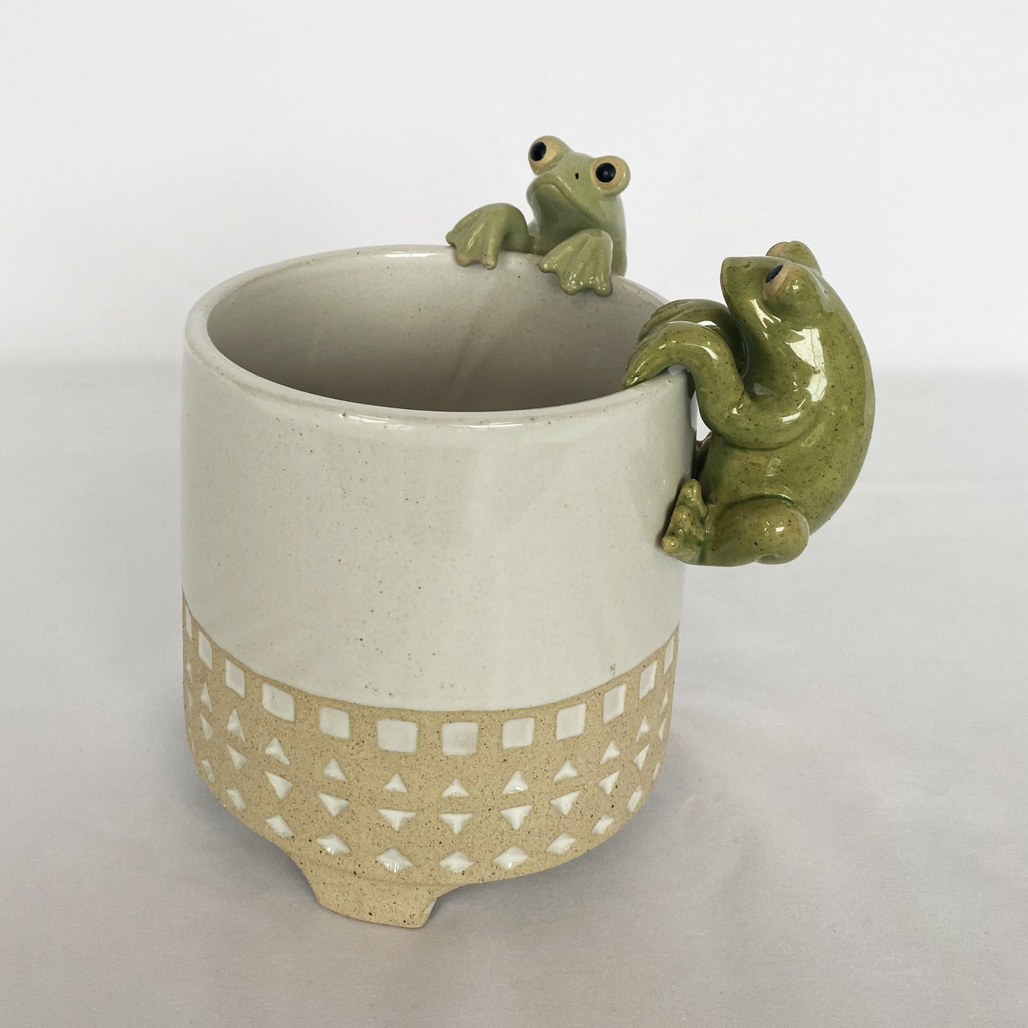 Frog Pot Sitter Green