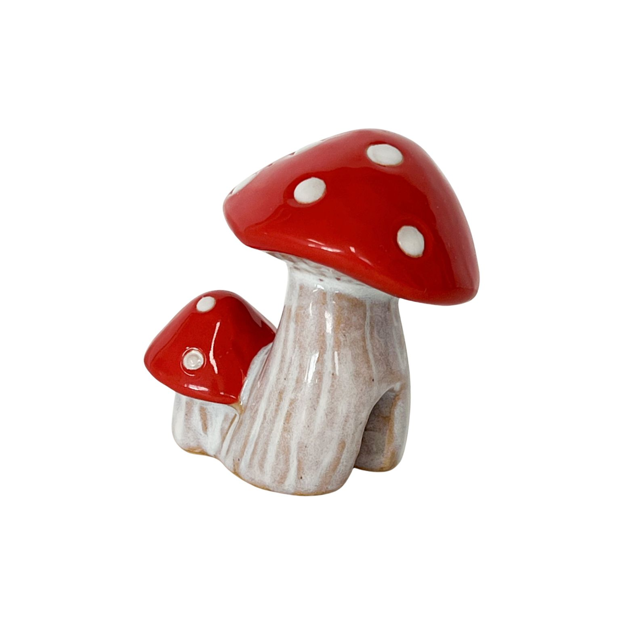 Toadstool Pot Sitter White & Red