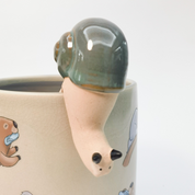 Snail Pot Sitter Green