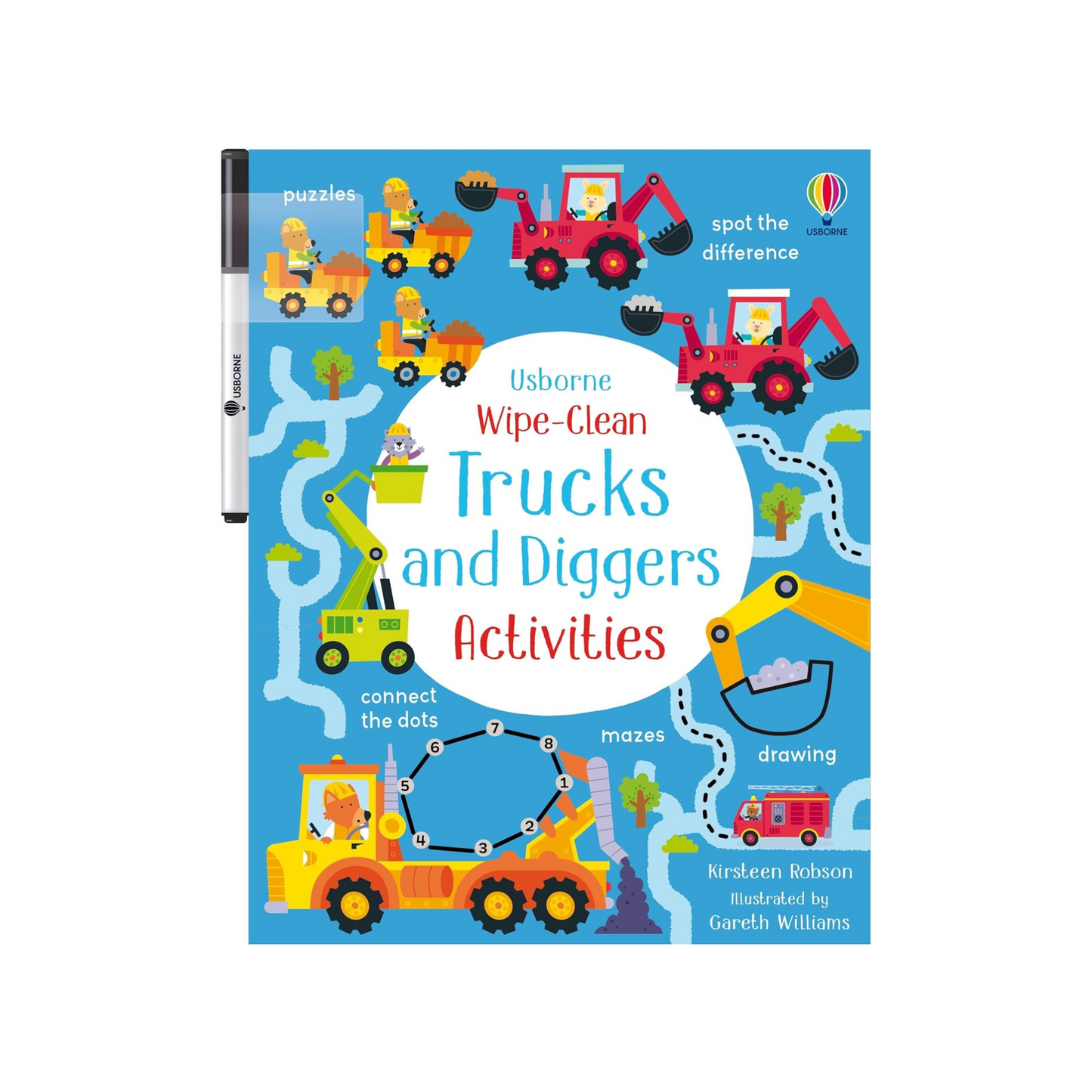 Wipe-Clean Trucks and Diggers Activities