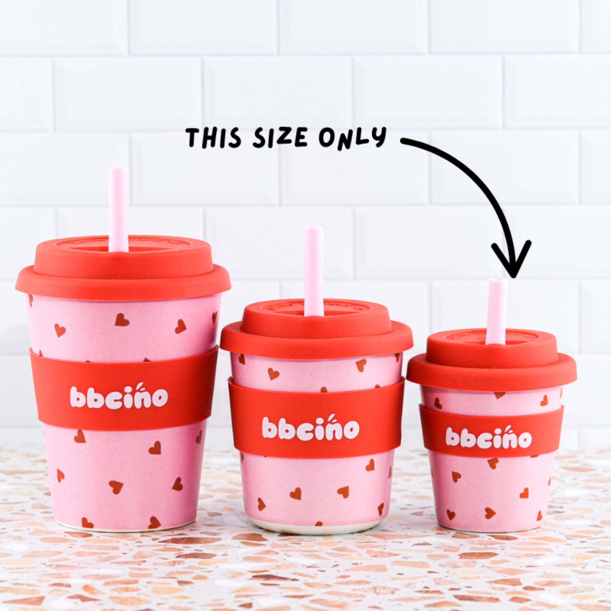 Reusable Babycino Bamboo Cup Sweetheart 120ml