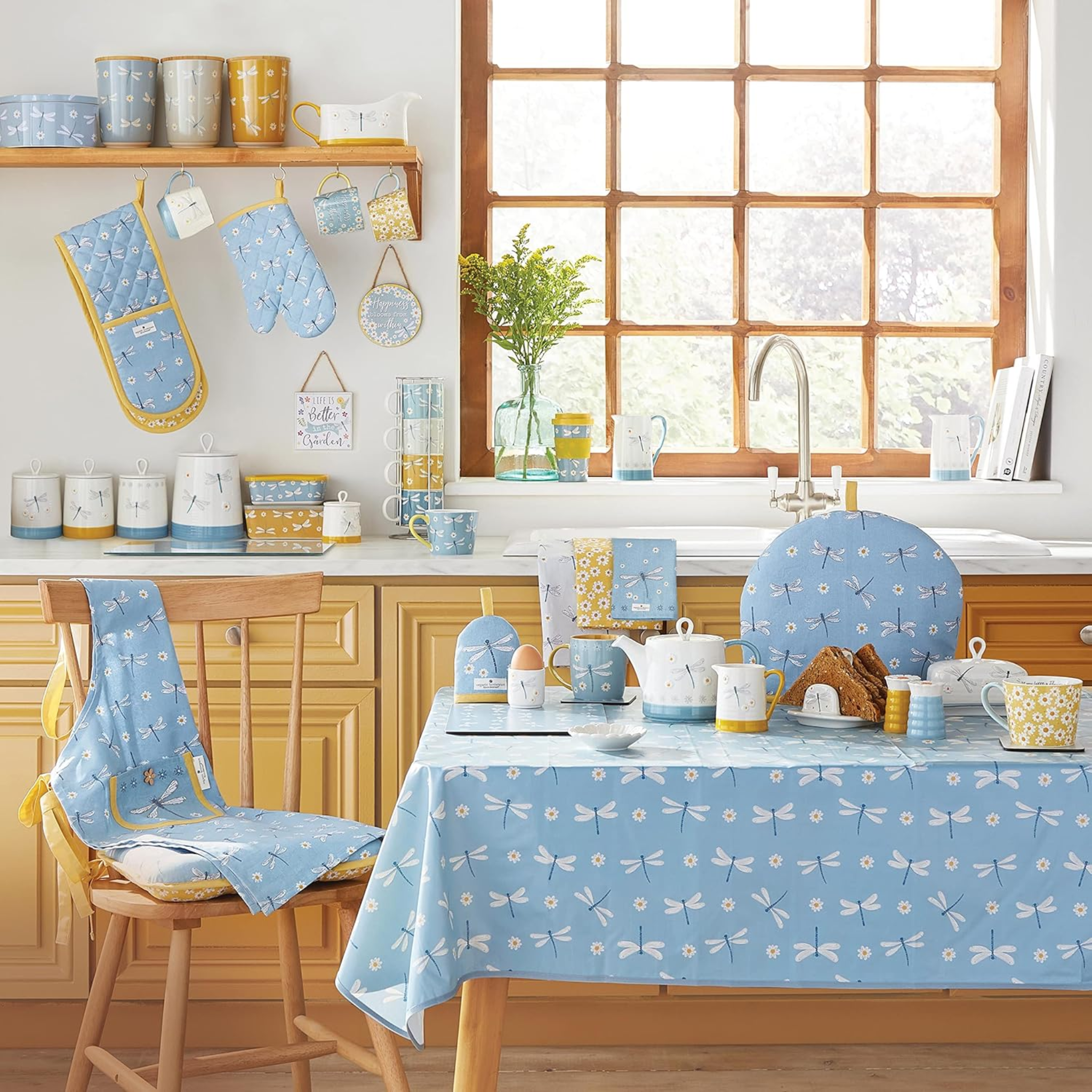 Organic Cotton Double Oven Glove English Meadow