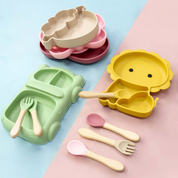 Silicone Bowl Set Lion Yellow
