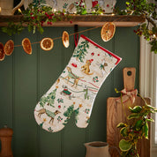 Winter Walkies Gauntlet Oven Glove Multi-Coloured