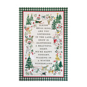 Winter Walkies Tea Towel Multi-Coloured