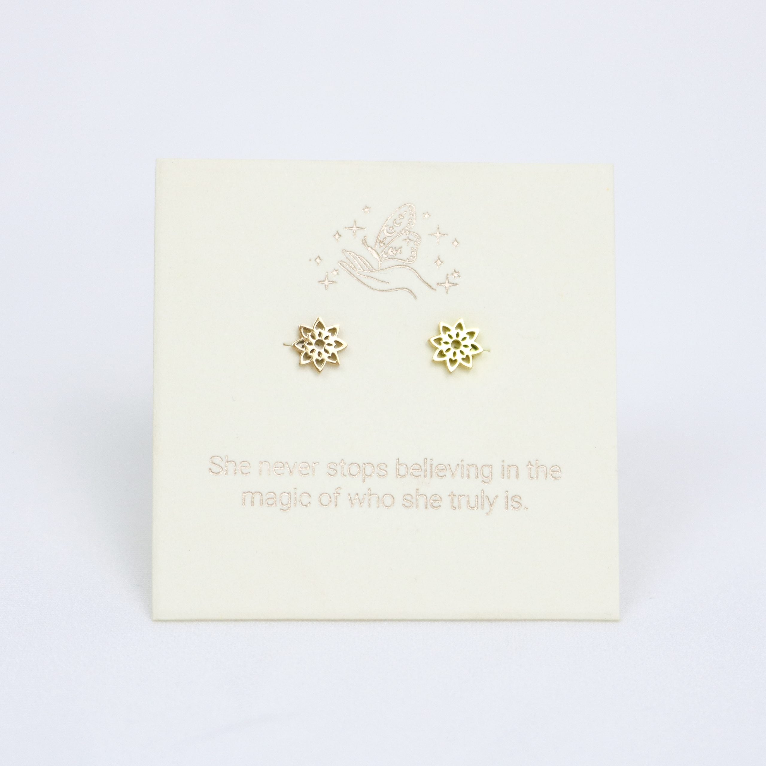 Yantra Earrings Gold