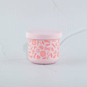 Pasta Party Pink Silicone Snack Pot (250ml)