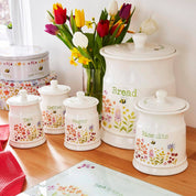 Ceramic Tea Canister Bee Happy