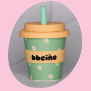 Reusable Babycino Bamboo Cup Daisy Baby in Green 120ml