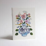 Flowers In Blue Vase Pocket Notebook