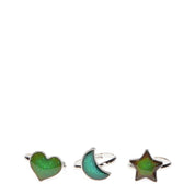 Glitter Rings Set Mood Rings