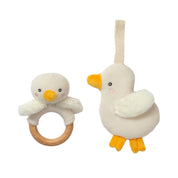 Teething Ring & Dummy Chain Gift Set