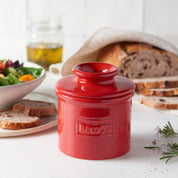 The Original Butter Bell® Crock Cafe Maraschino Red