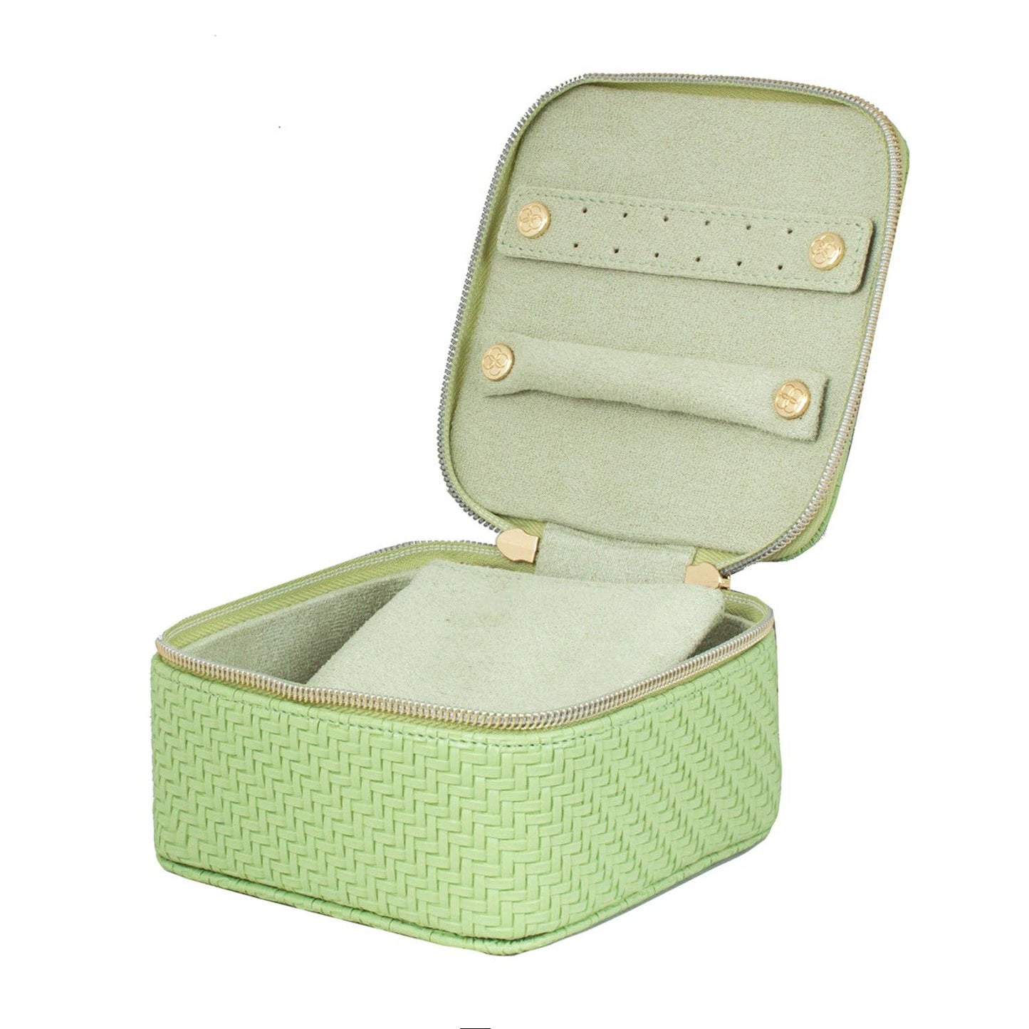 Herringbone Jewellery Cube Pistachio