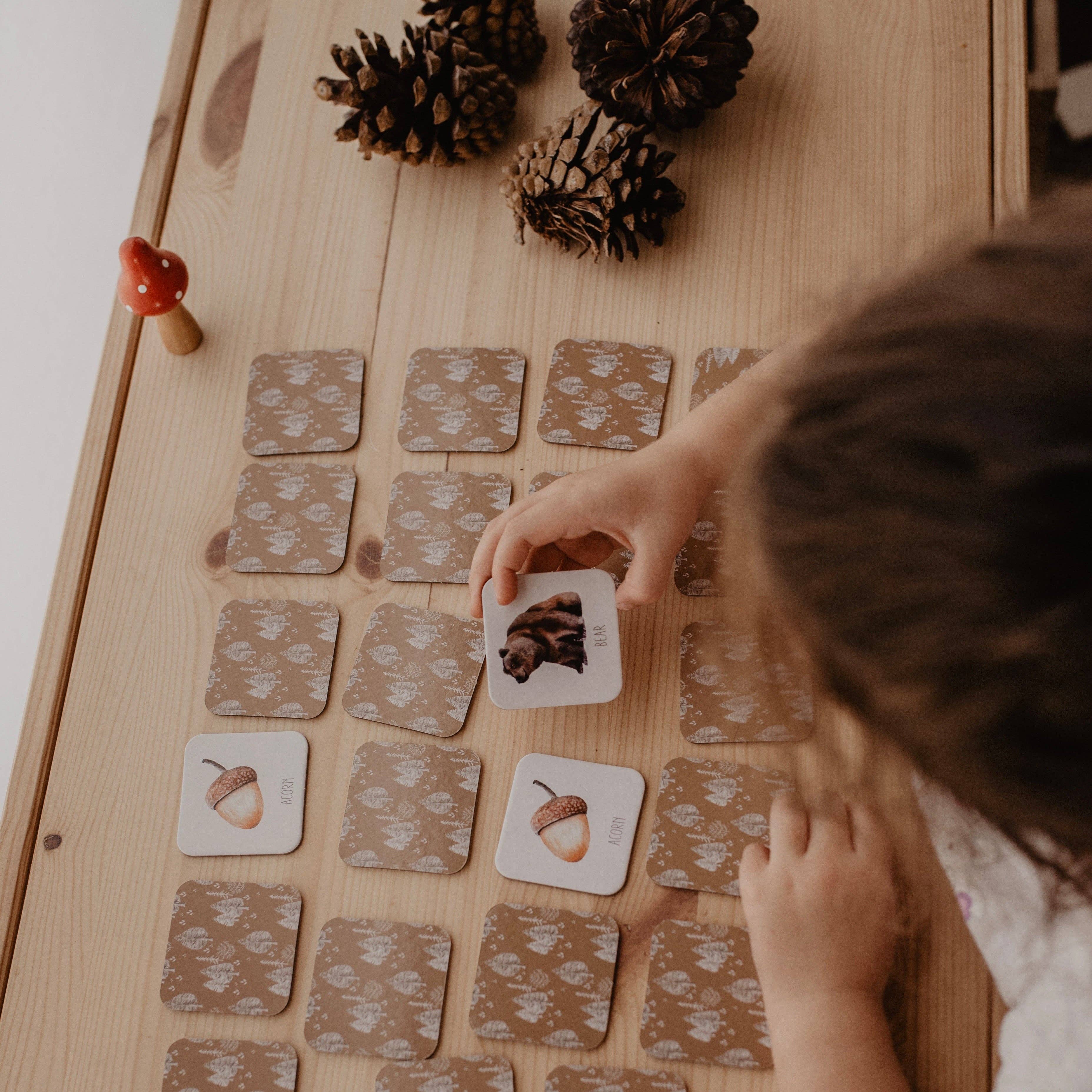 Woodland Memory Card Game