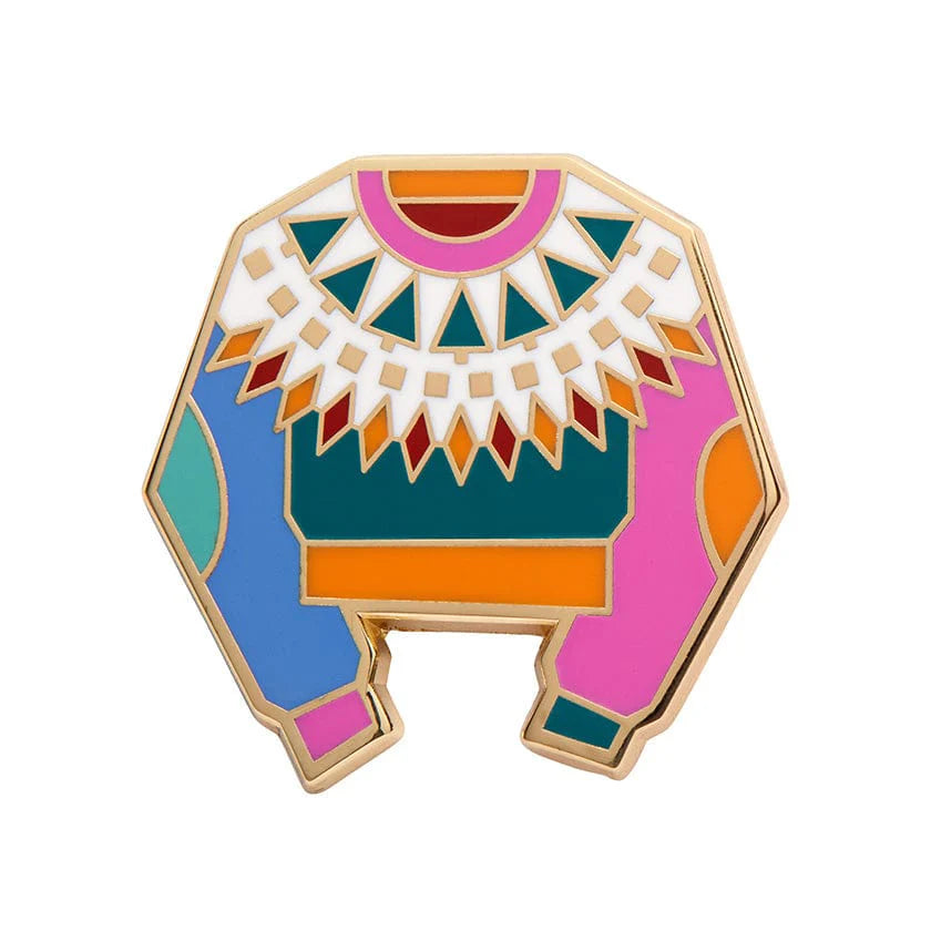 Seasonal Sweater Enamel Pin